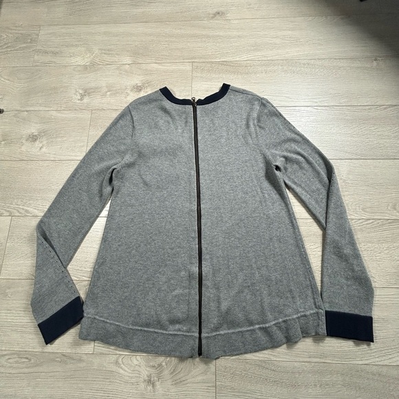 Rag & Bone Women's Gray Long Sleeve Thin Knit Sweater Top - Picture 3 of 10